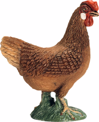 Figurine poule marron Schleich 13646SCH