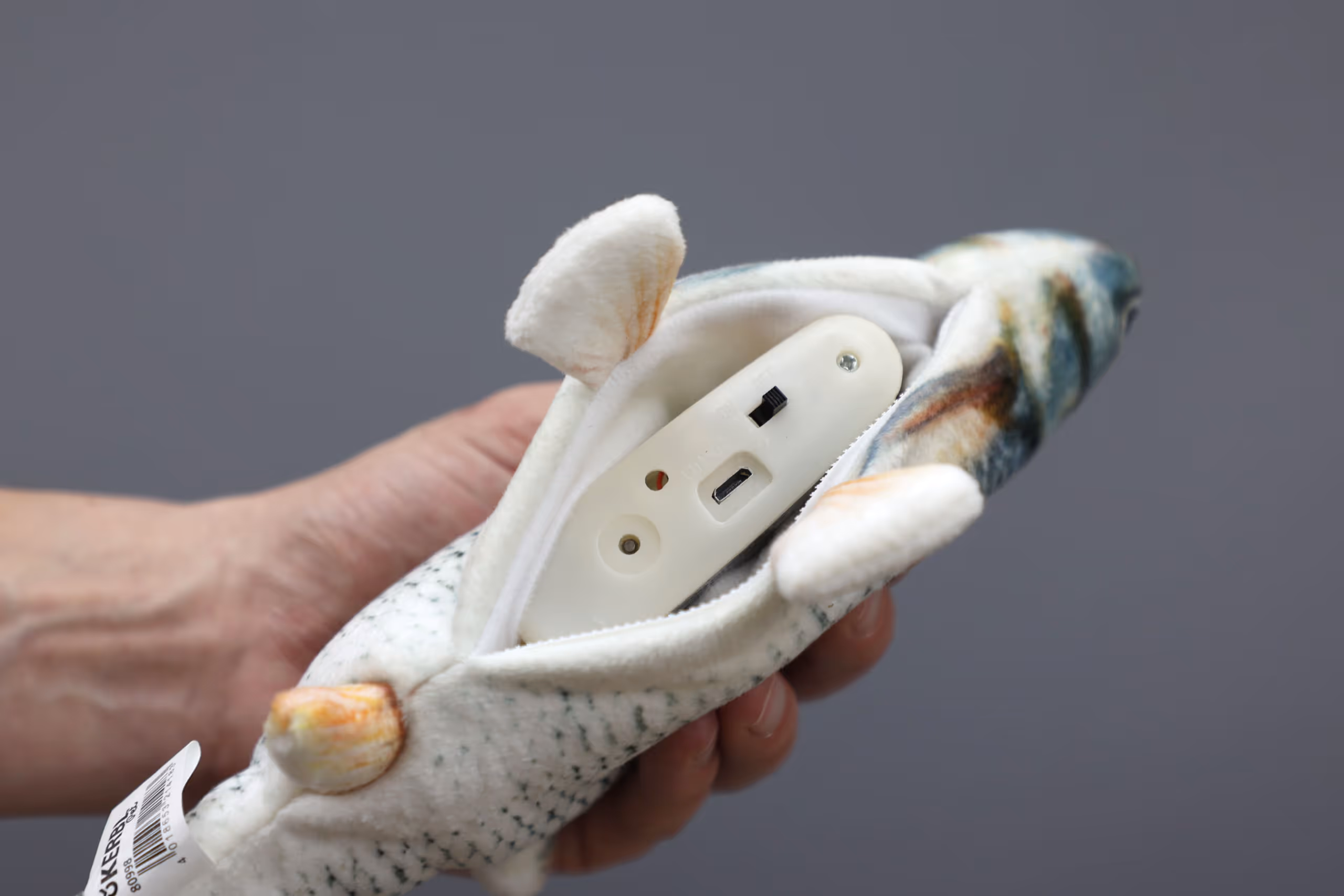 Jouet pour chat Jumping Fish sur batterie, 28x11cm