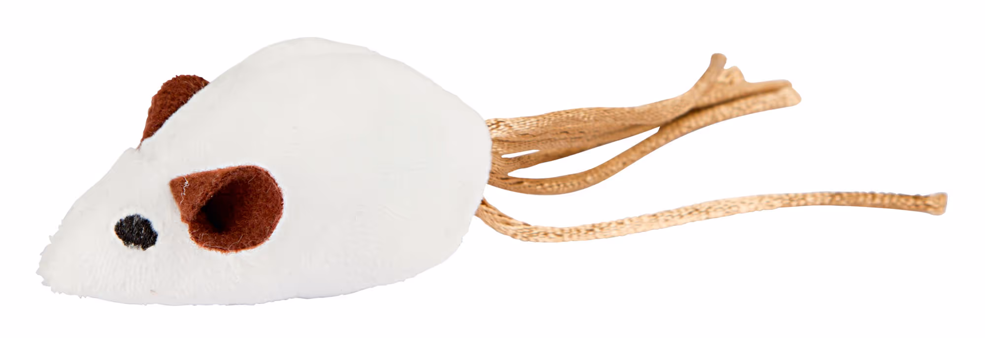Jouet souris blanc/gris 7 x 4 cm 