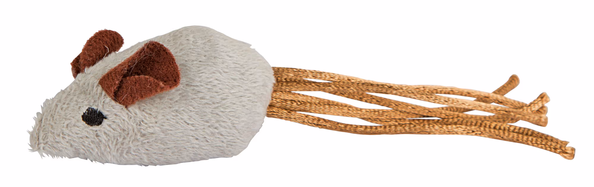 Jouet souris blanc/gris 7 x 4 cm 