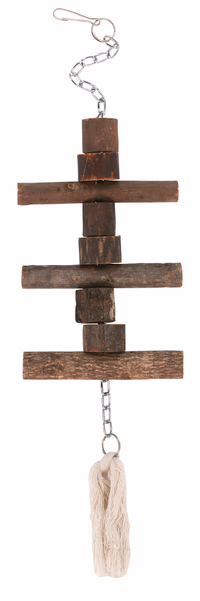 Jouet suspension bois, 40cm, chaîne/mousqueton