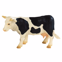 Figurine vache blanche et noire BL62609