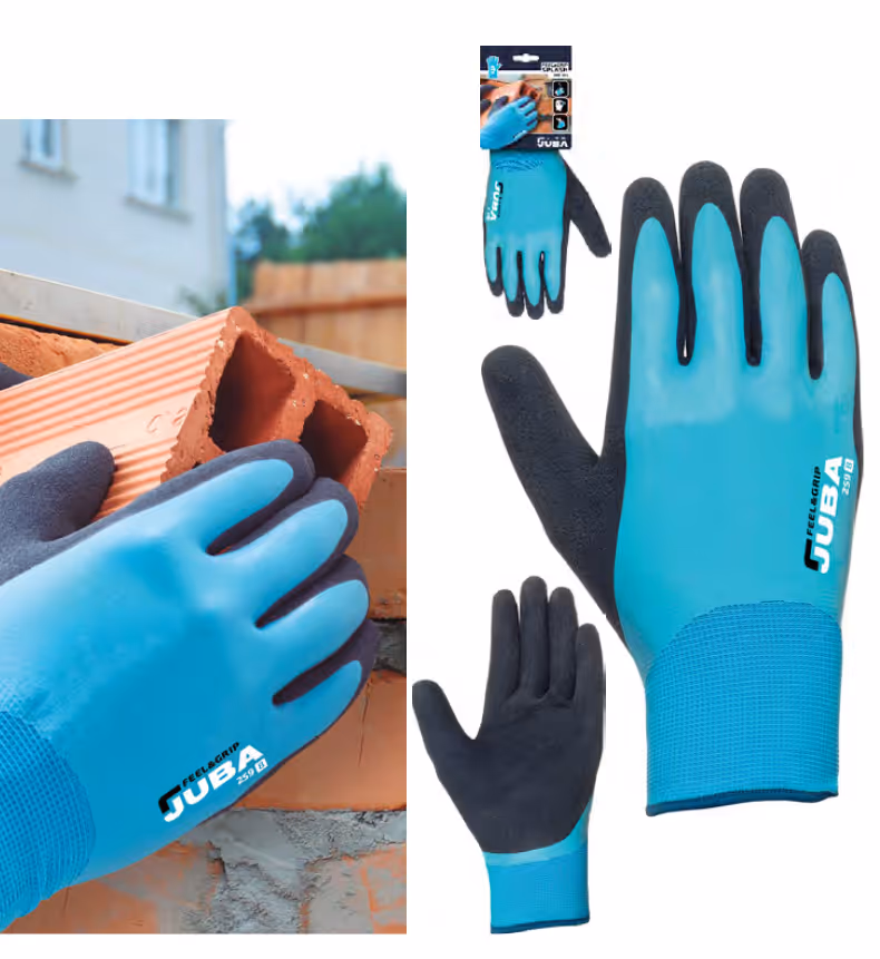 Juba | Gants manutention nylonlatex bleu (h259)