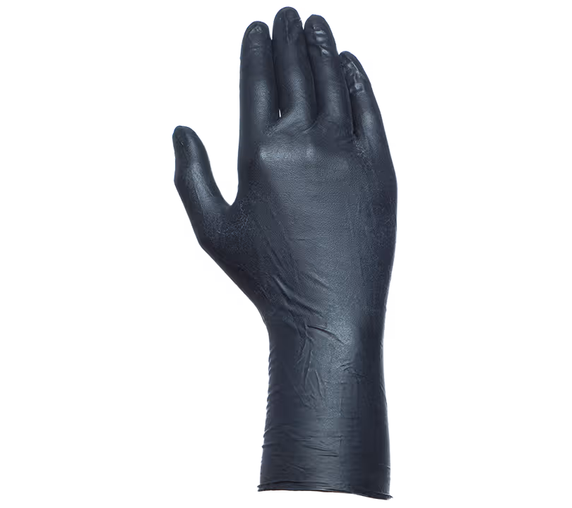 Juba | Gants nitrile 0,20 l.30 noir s [x50] (572nr)
