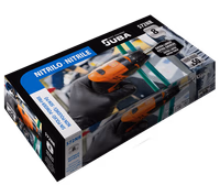 Juba | Gants nitrile 0,20 l.30 noir [x50] (572nr)