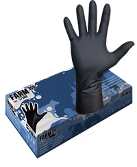 Juba | Gants nitrile l.30 noir [x50] (farm300 573nr)