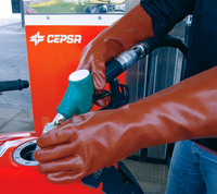 Juba | Gants petrochimie l.35 bordeaux (235ri)