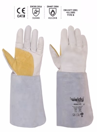 Juba | Gants soudeur cuir manchette croute (408rtig)