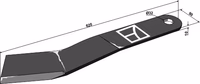 Jupidex | Couteau-faucheur 620mm - gauche