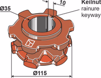 Kemper | Pignon à chaîne Ø115