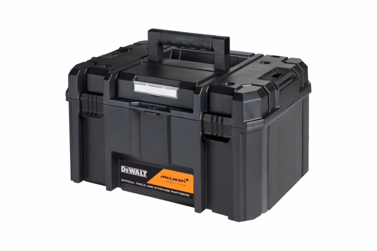 Kit 2 outils Dewalt McLaren meuleuse 125 mm, Boulonneuse à choc 1396 Nm avec 2 batterie 5Ah, chargeur et coffret T-Stack