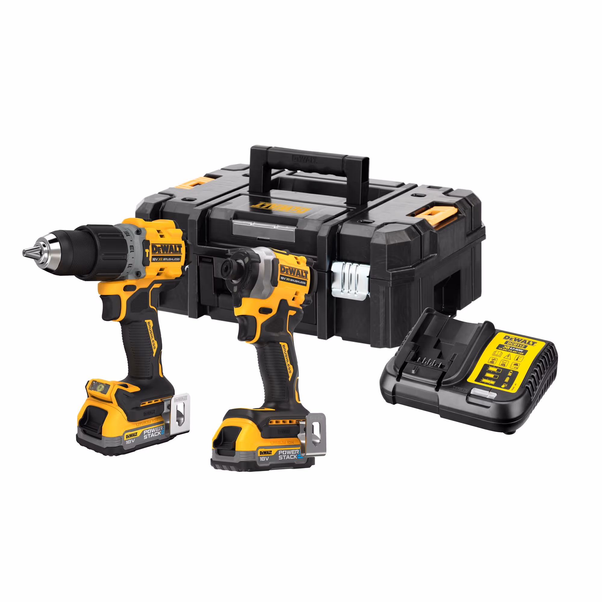 Kit 2 outils XR 18V 1.7Ah Li-Ion Brushless POWERSTACK