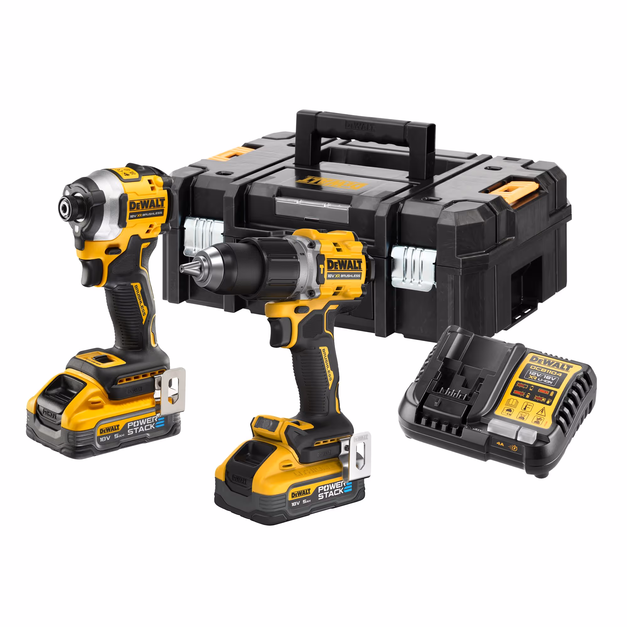 Kit 2 outils XR 18V 5Ah Li-Ion Brushless POWERSTACK