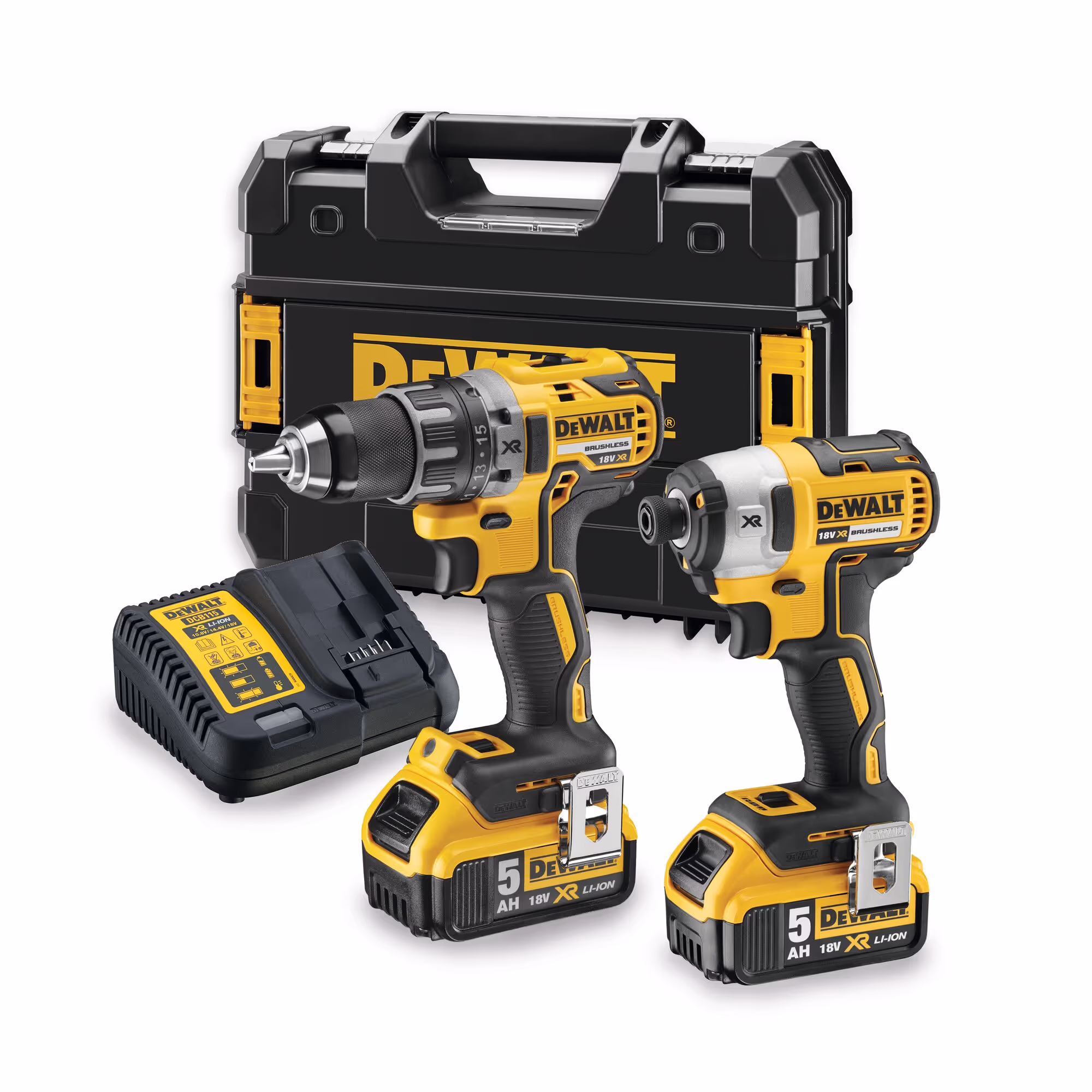 Kit 2 outils XR 18V 5Ah Li-Ion Brushless