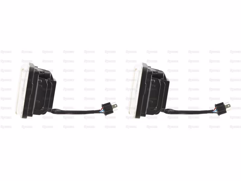 Kit 2 phares avants à LED (Europe), Interférence: Classe 3, Gauche/Droit (conduite à droite), 1320 Lumens, 10-30V - adaptable sur tracteurs Renault, Valtra-Valmet, Massey Ferguson