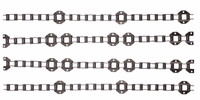 Kit 4 chaines de convoyeur New Holland 47483253 adaptable