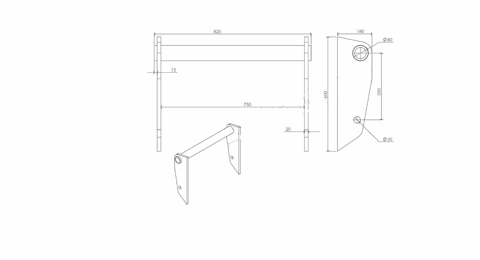 Kit adaptation à souder manitou