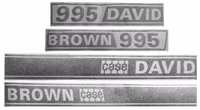 Kit Autocollant David Brown 995 K949208 | David Brown