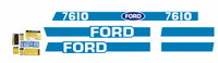 Kit Autocollants Ford 7610 - Avec Cabine | Ford