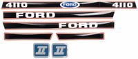 Kit autocollants latéraux 4110 Ford 4110 Ford New Holland 83954989 adaptable