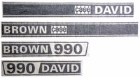 Kit autocollants latéraux Case David Brown 990 David Brown K949207 adaptable