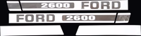 Kit autocollants latéraux Ford 2600 Ford New Holland 83928525 adaptable