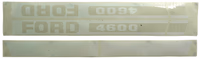 Kit autocollants latéraux Ford 4600 Ford New Holland 83928527 adaptable