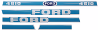 Kit autocollants latéraux Ford 4610 Ford New Holland 83928791 adaptable