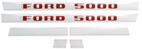 Kit autocollants latéraux Ford 5000 Ford New Holland 81822593 adaptable