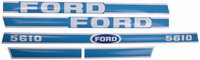 Kit autocollants latéraux Ford 5610 Ford New Holland 83928795 adaptable