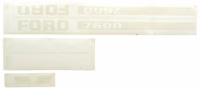 Kit autocollants latéraux Ford 7600 Ford New Holland 83928532 adaptable
