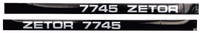 Kit autocollants latéraux Zetor 7745 Not Specified 6211 9304 adaptable