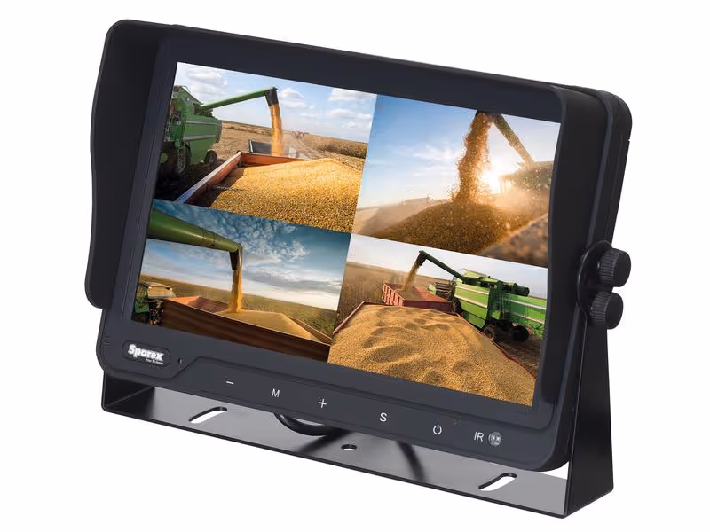 Kit caméra de recul avec 9'' Moniteur numérique à boutons tactiles 4QUAD Split