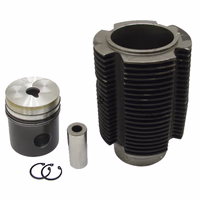 Kit chemise piston, complet   uniquement pour moteurs EDK    3 segments, Ø 100 mm, Ø axe de piston 35 x 85 mm, Ø chambre de combustion 25,5 mm    ne convient pas pour EM 235 et EM 295