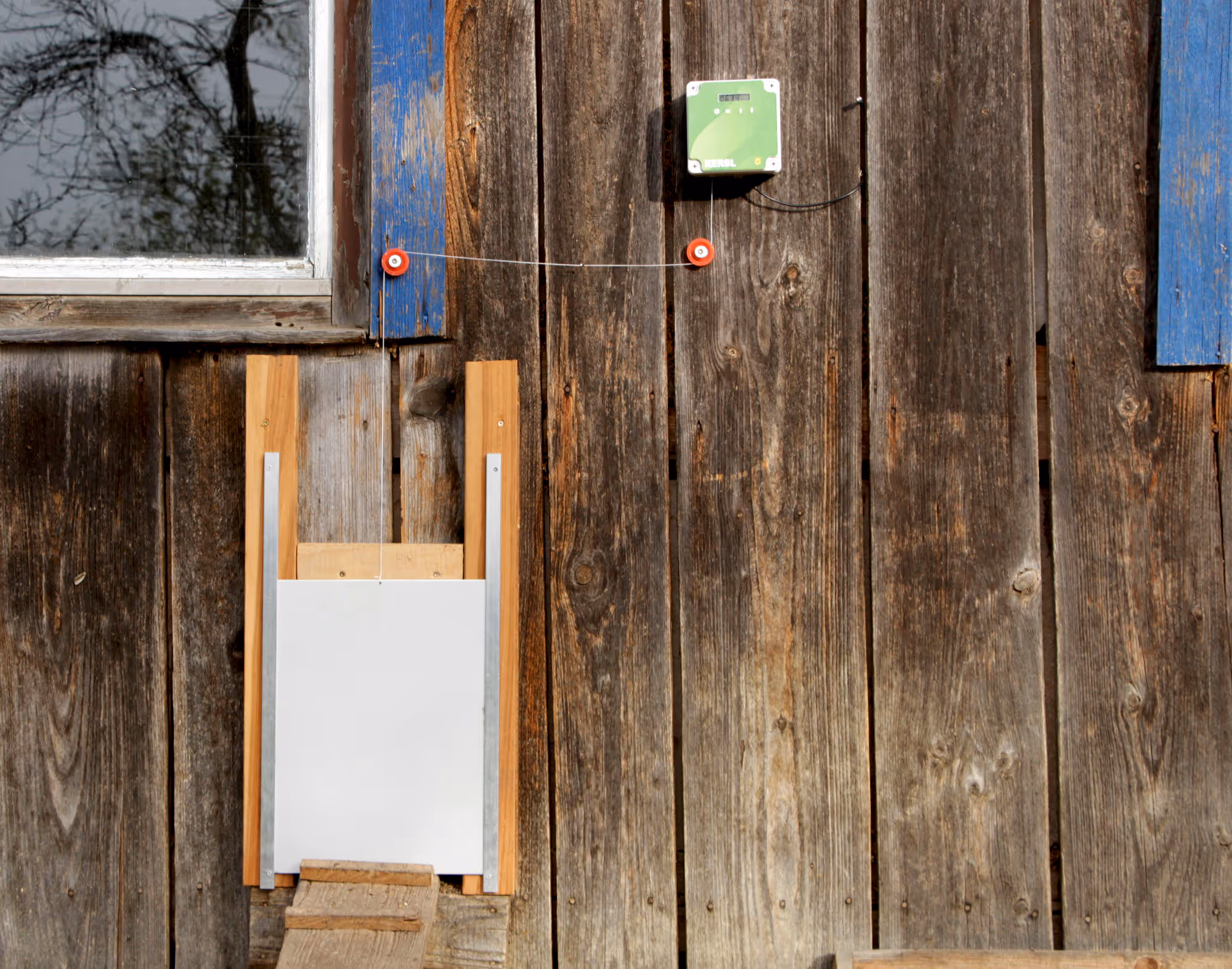 Kit complet porte poulailler automatique, 30X40cm, taille M