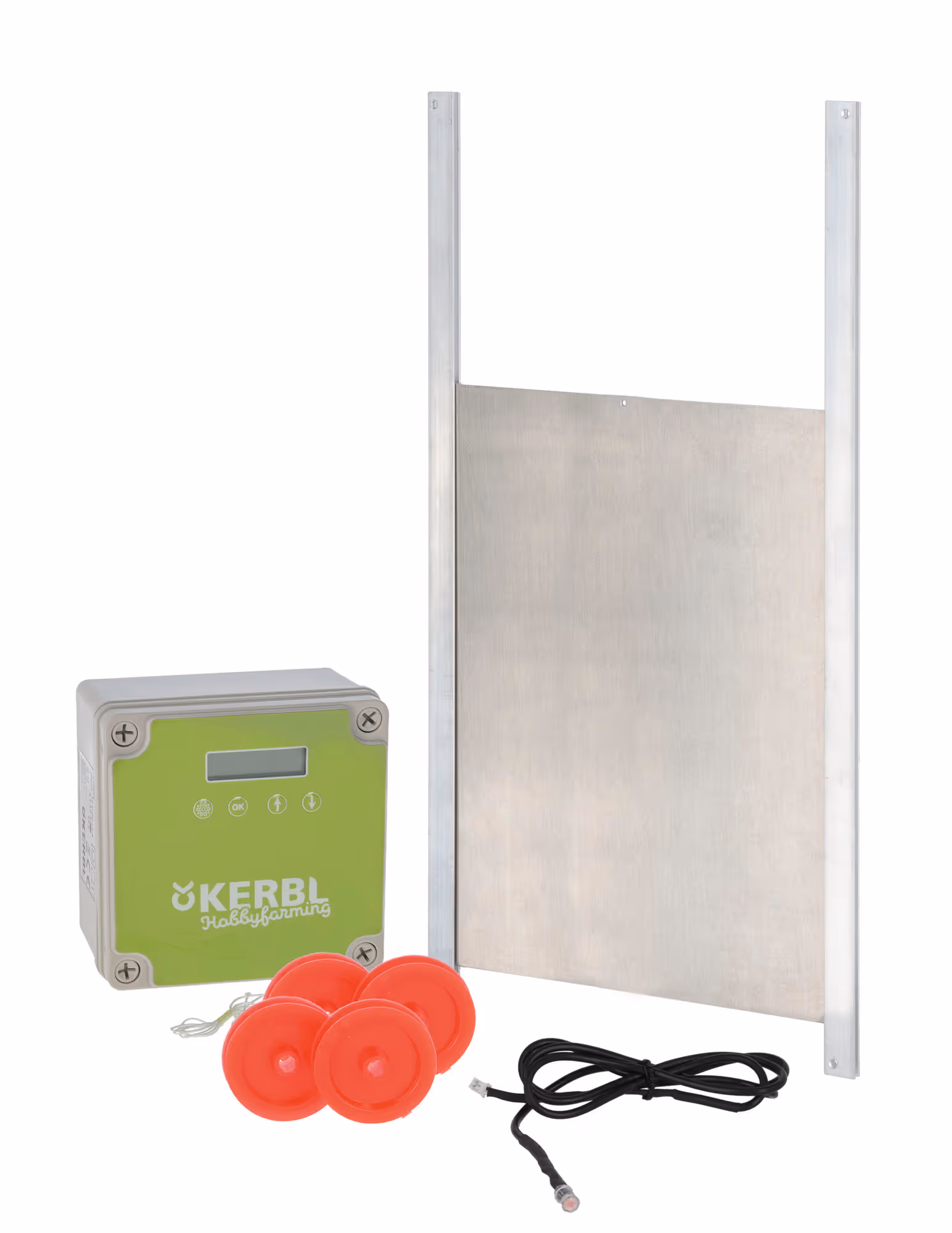 Kit complet porte poulailler automatique, 30X40cm, taille M