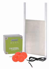 Kit complet porte poulailler automatique, 43X40cm, taille L