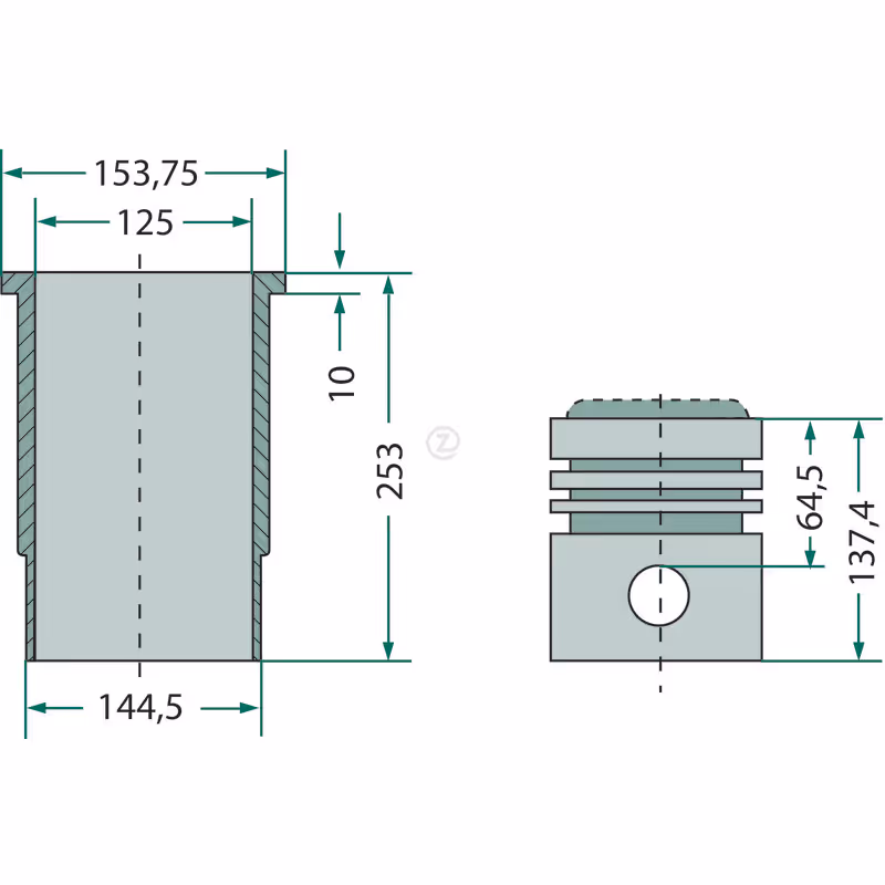Kit cylindrée, complet