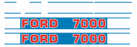 Kit d'autocollants Ford 7000
