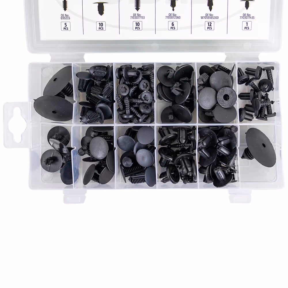 Kit de 109 clips pour tapisserie renault dacia