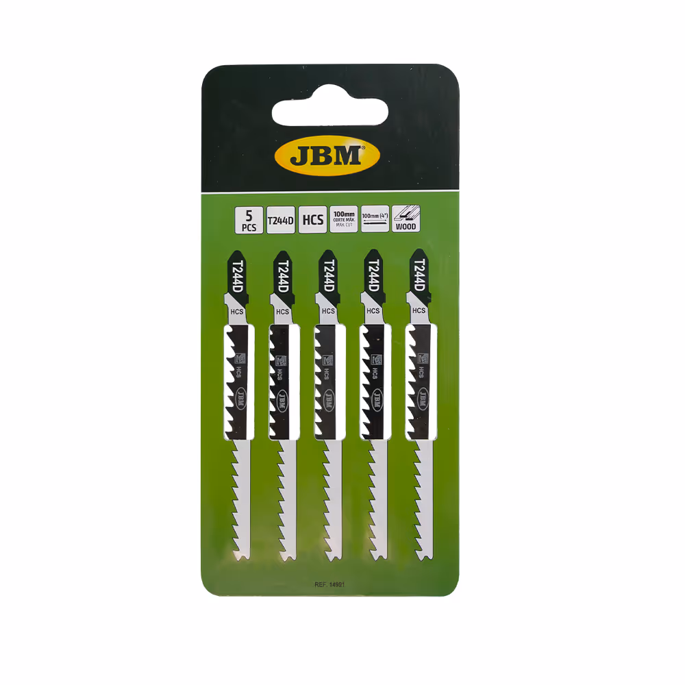 Kit de 5 lames t244d pour scie d'horloger à bois pour réf. 60010