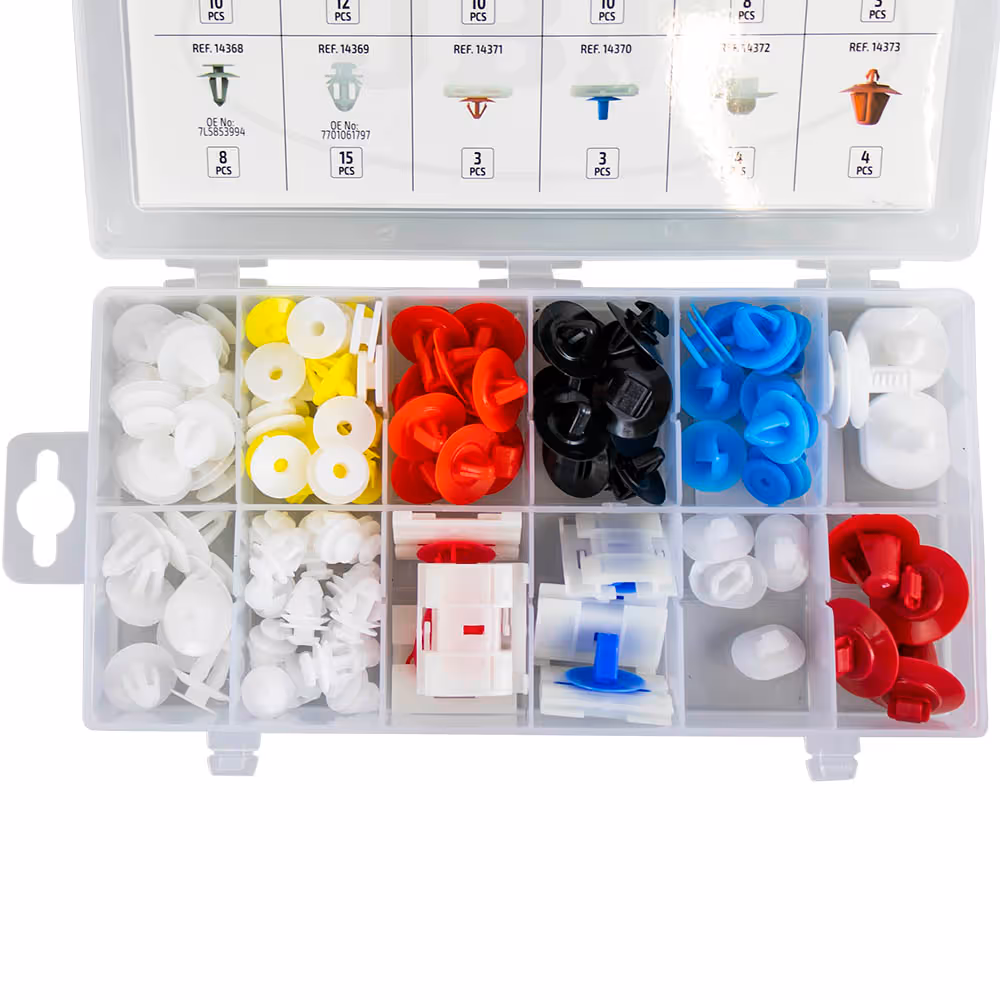 Kit de 90 clips pour moldings renault dacia
