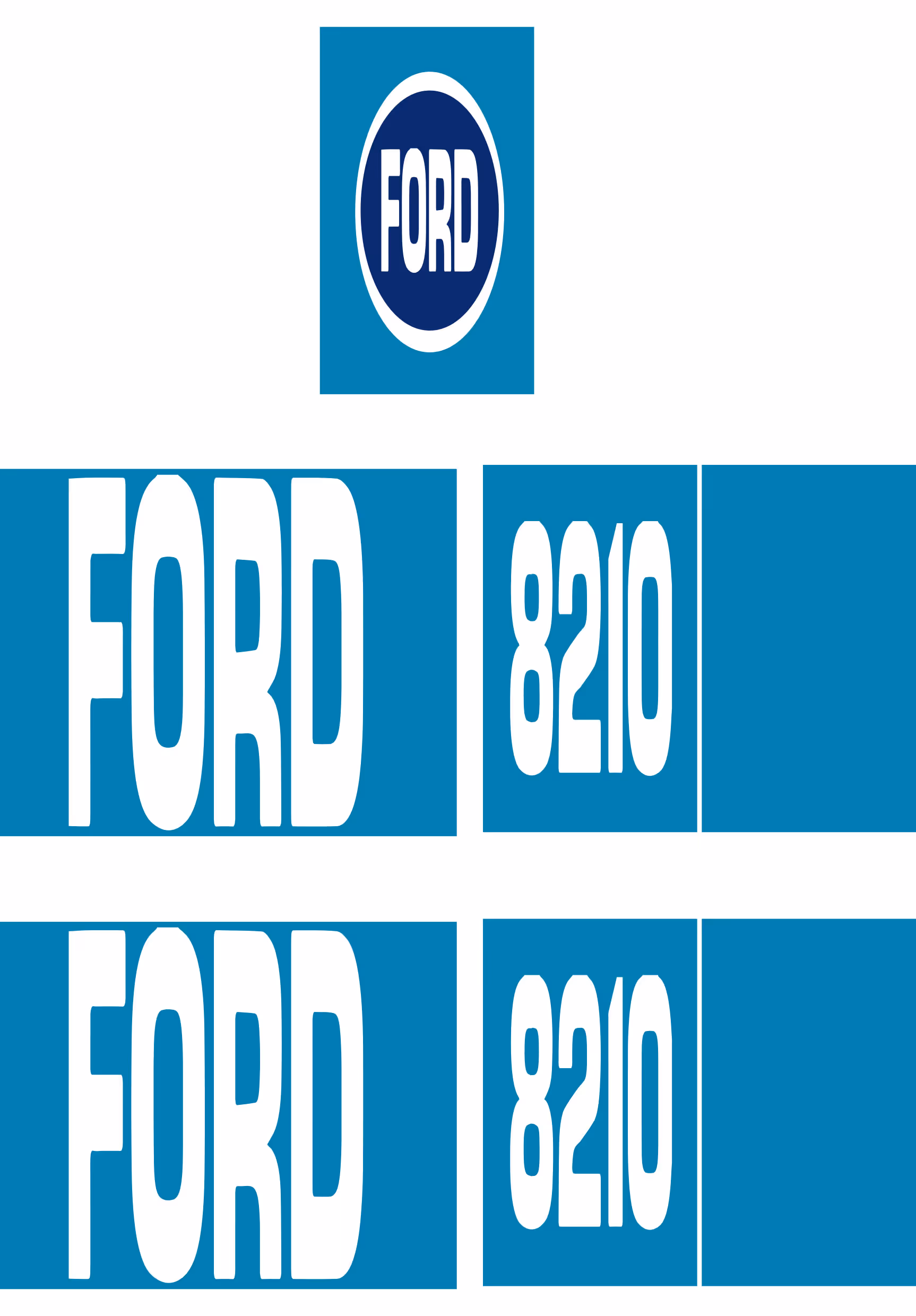 Kit de Autocollant Ford 8210 | Ford