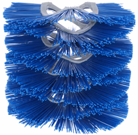 Kit de brosses de rech., bleu 8 pièces