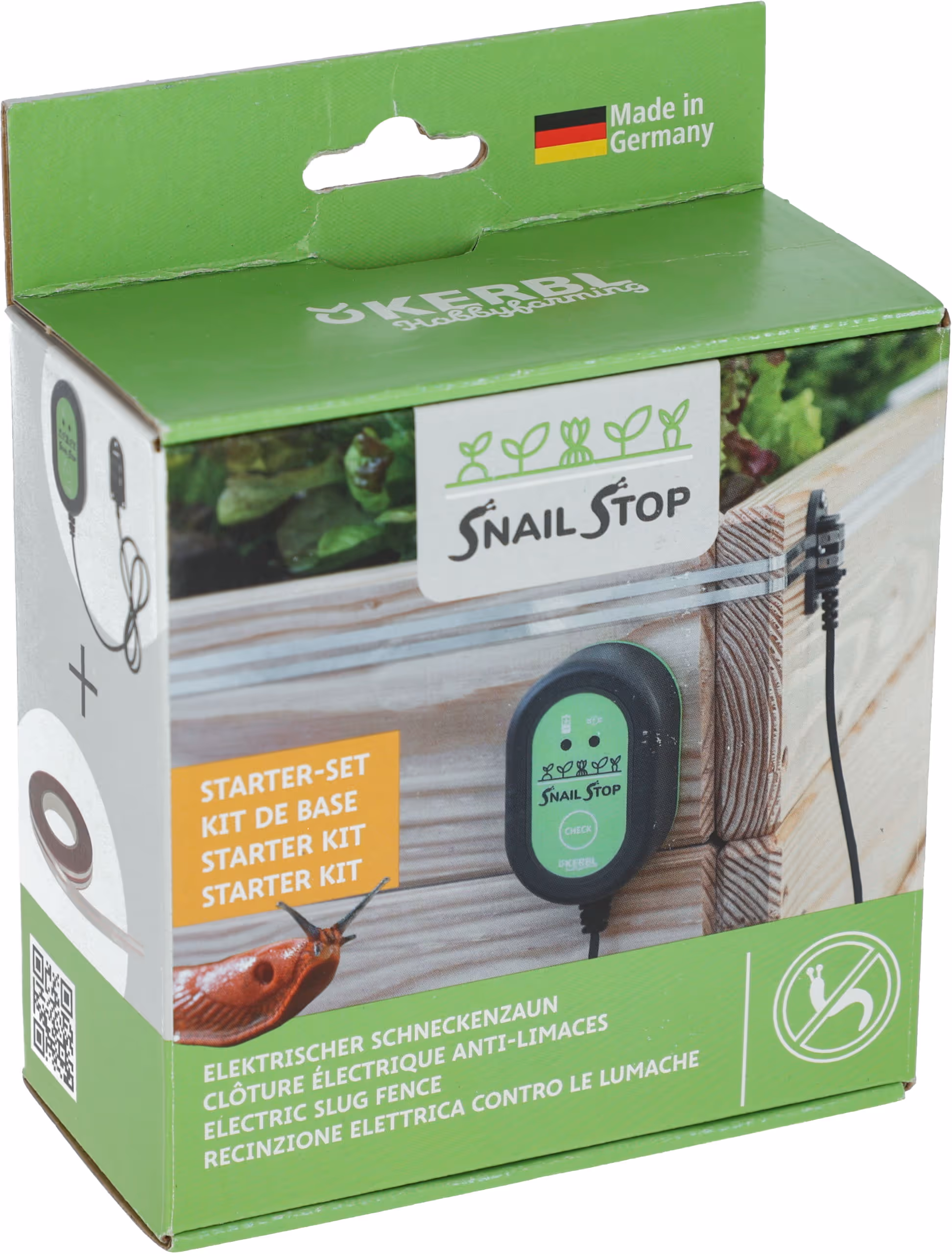 Kit de démarrage SnailStop éléctrificateur + ruban 10m
