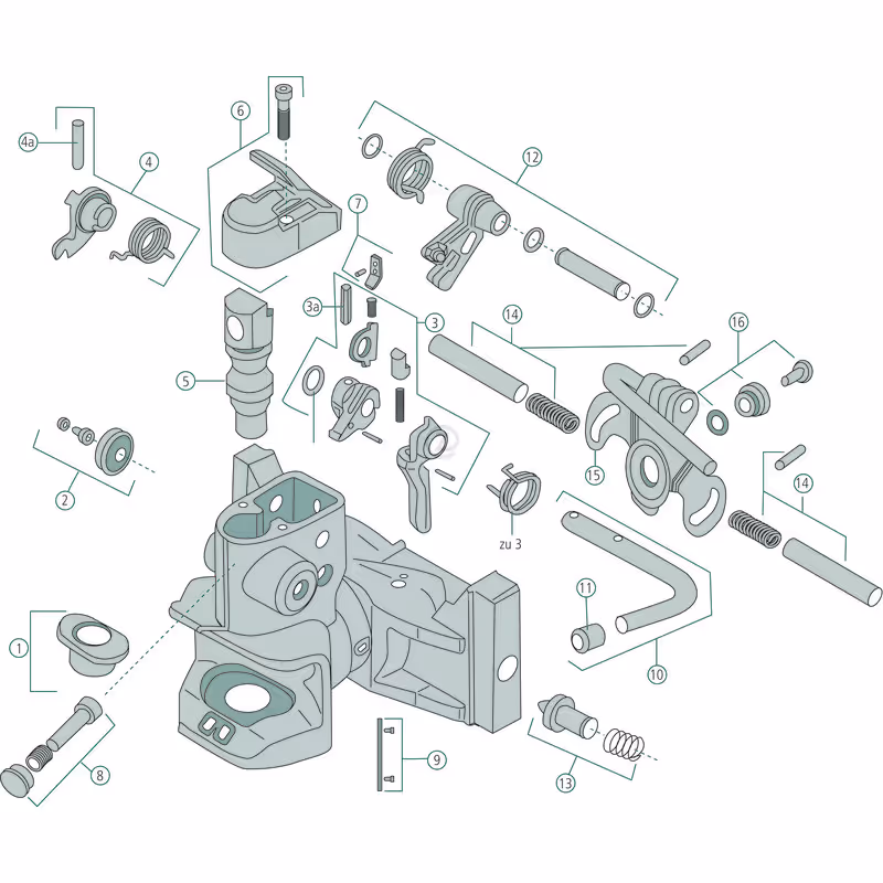 Kit de fixation pour came de guidage