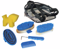 Kit de pansage sac à dos bleu, enfant