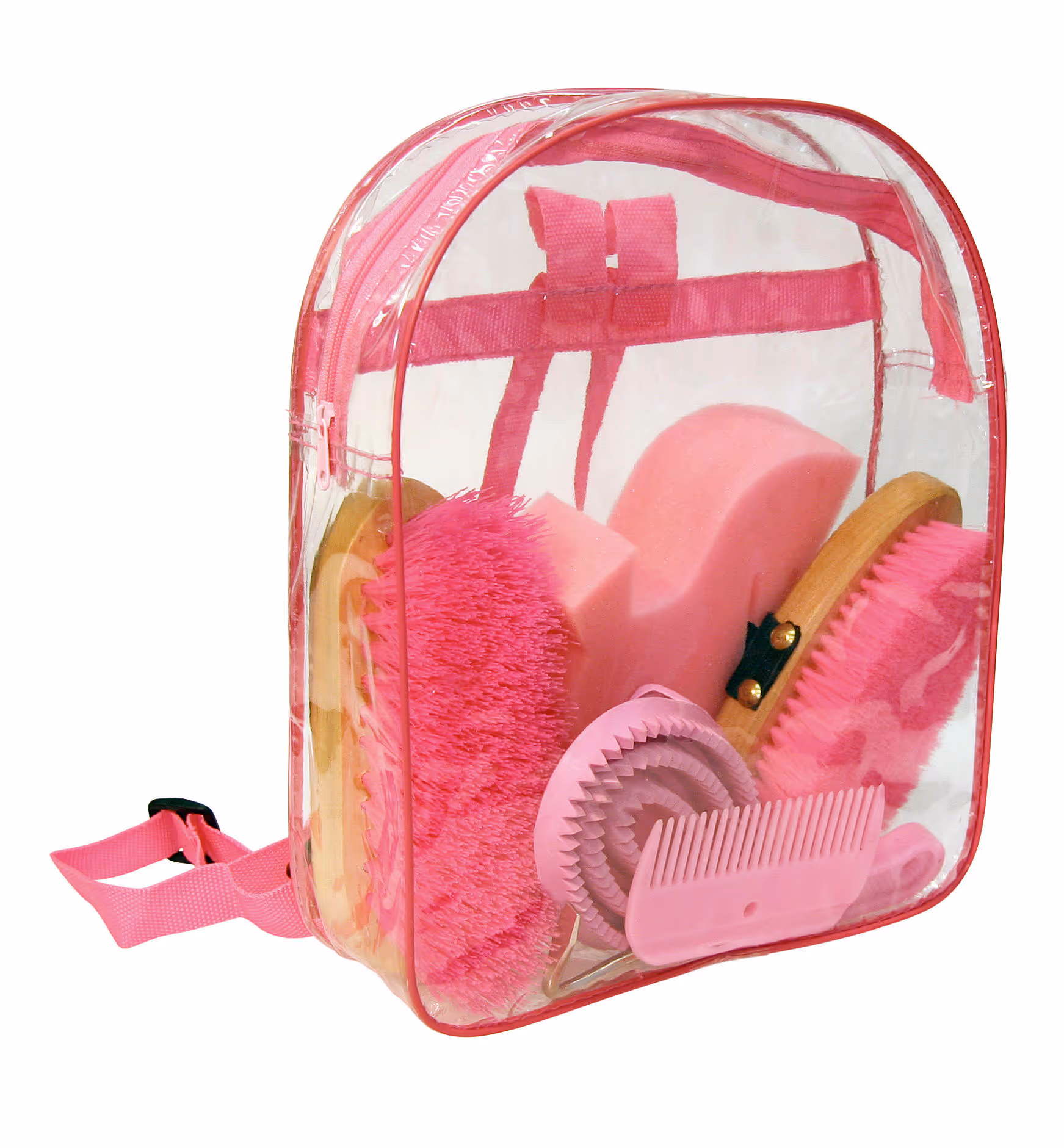 Kit de pansage sac à dos rose, enfant
