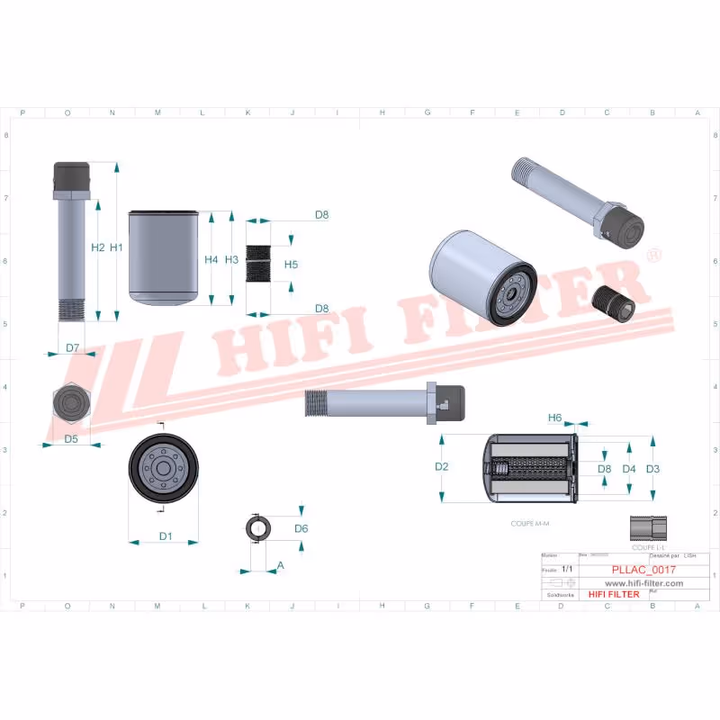 Kit de remplacement filtre à huile moteur pour ref AUC14214