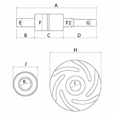 Kit de réparation pompe à eau RE13976 - John Deere